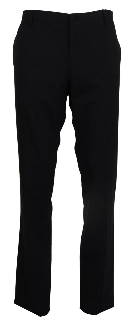 Pantalón elegante de corte slim en mezcla de lana