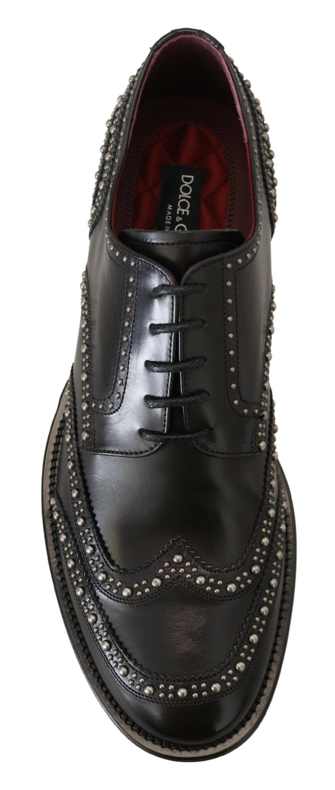 Elegante zwarte derbyschoenen met studs