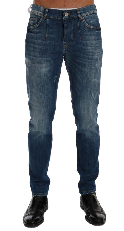 Chic Slim Fit Blue Wash Jeans