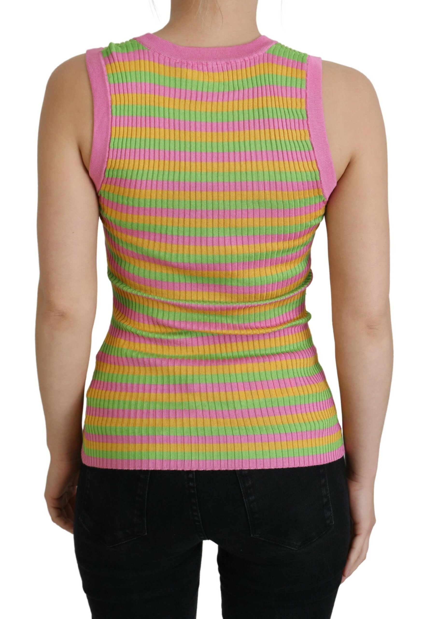 Elegant zijden mouwloos tanktopvest