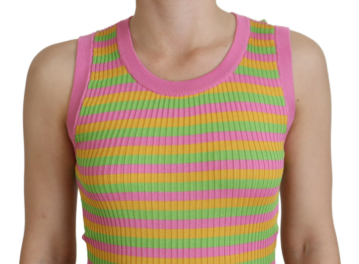 Elegant zijden mouwloos tanktopvest