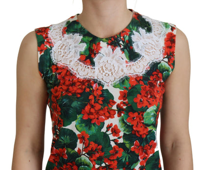 Chique tanktopvest met bloemenprint