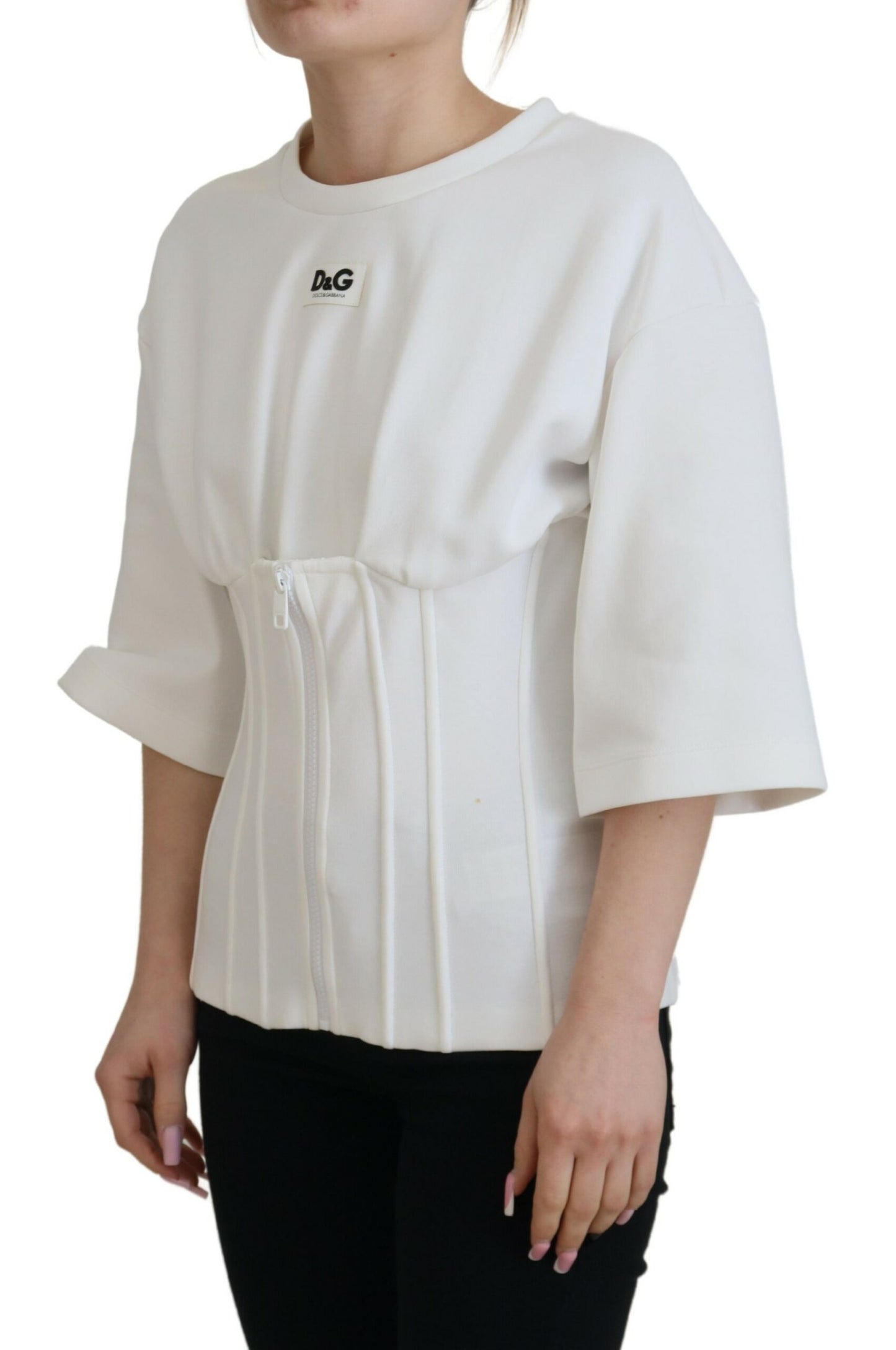 Elegante T-shirtblouse met korsettop