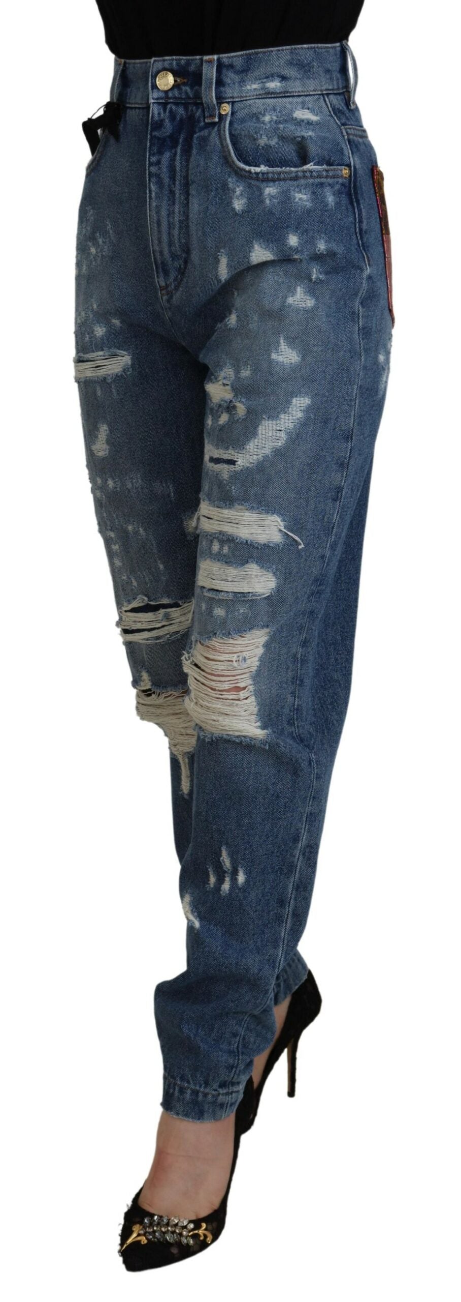 Elegante skinny jeans met hoge taille