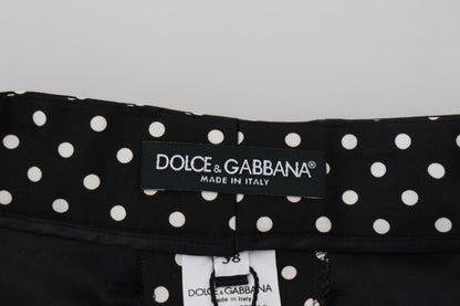 Elegant High-Waist Polka Dot Pants