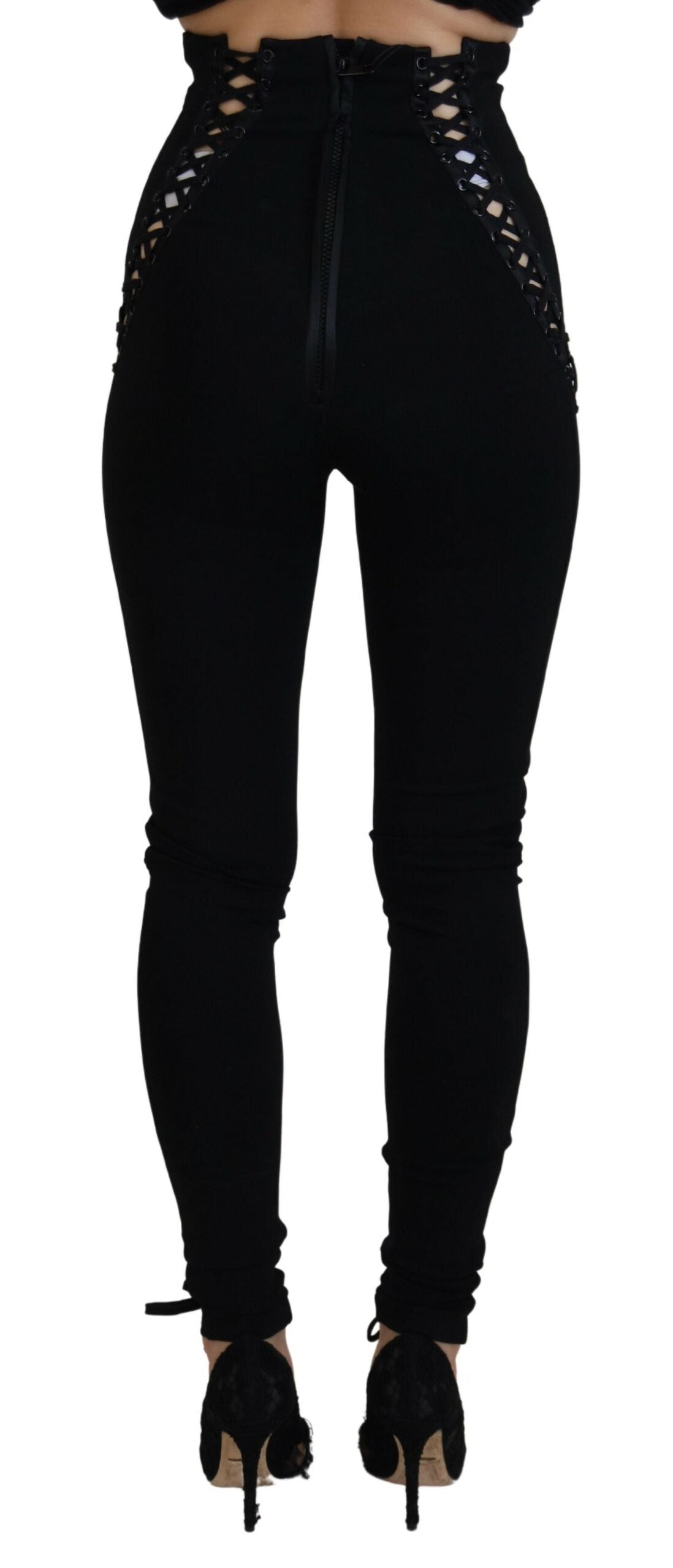 Elegante slim-fit broek met hoge taille