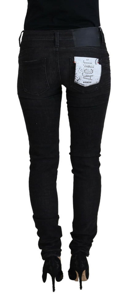 Chic Low Waist Designer Skinny Jeans