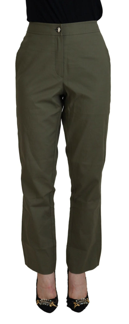 Elegant Tapered Green Pants - Chic Everyday Wear