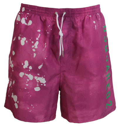 Roze tie-dye zwemshort boxer