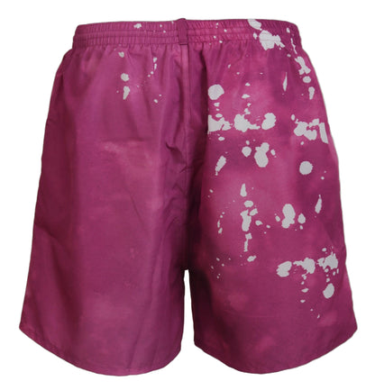 Roze tie-dye zwemshort boxer