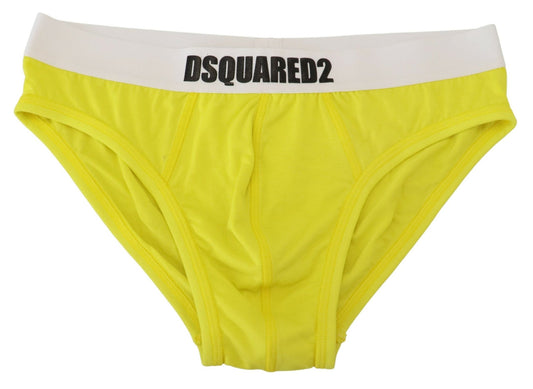 Calzoncillos elásticos de modal amarillo elegante para hombre