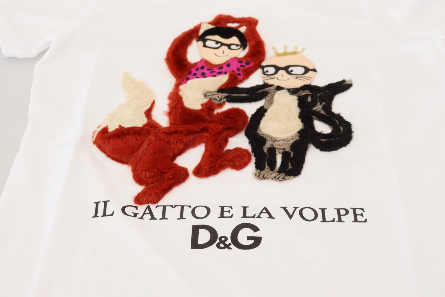 Camiseta de algodón de diseño con estampados icónicos