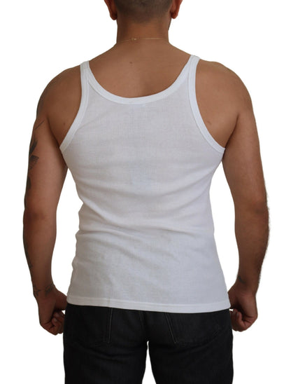 Elegant wit mouwloos tank-T-shirt