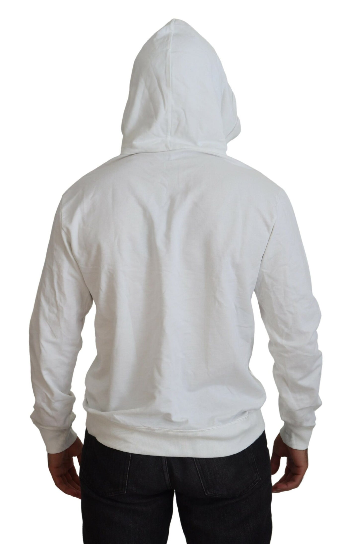 Elegant wit sweatshirt met capuchon en logo