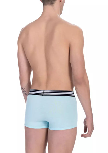 Light Blue Cotton Men Underwear Trunk Pack