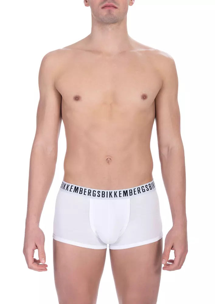 White Cotton Men's Trunk Underwear