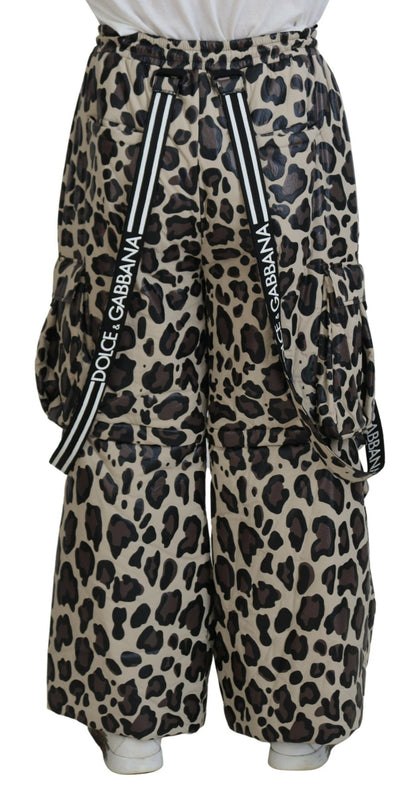 Pantalones para la nieve con estampado de leopardo multicolor