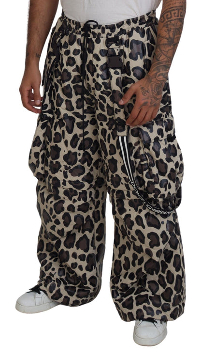 Pantalones para la nieve con estampado de leopardo multicolor