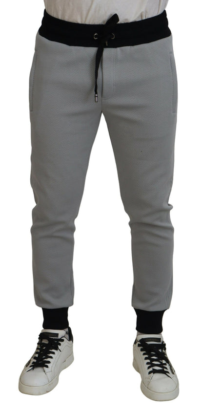 Grijze polyester joggingbroek joggingbroek