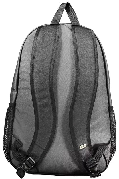 Gray Polyester Men Backpack