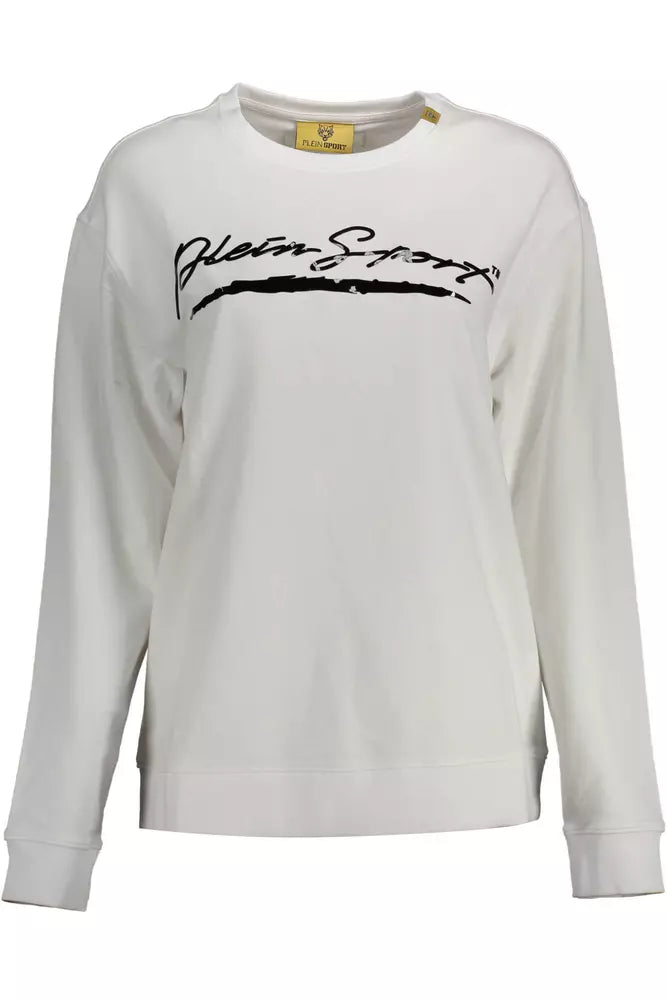 Elegant Long-Sleeved Sweatshirt with Logo Appliqué