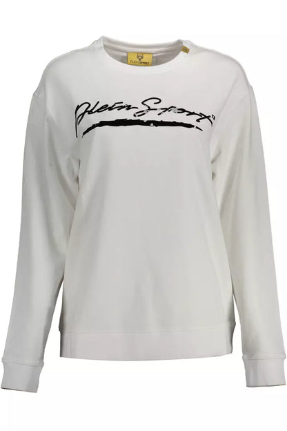 Elegant Long-Sleeved Sweatshirt with Logo Appliqué