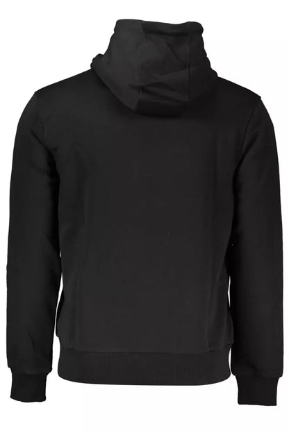 Elegante sudadera con capucha en negro clásico