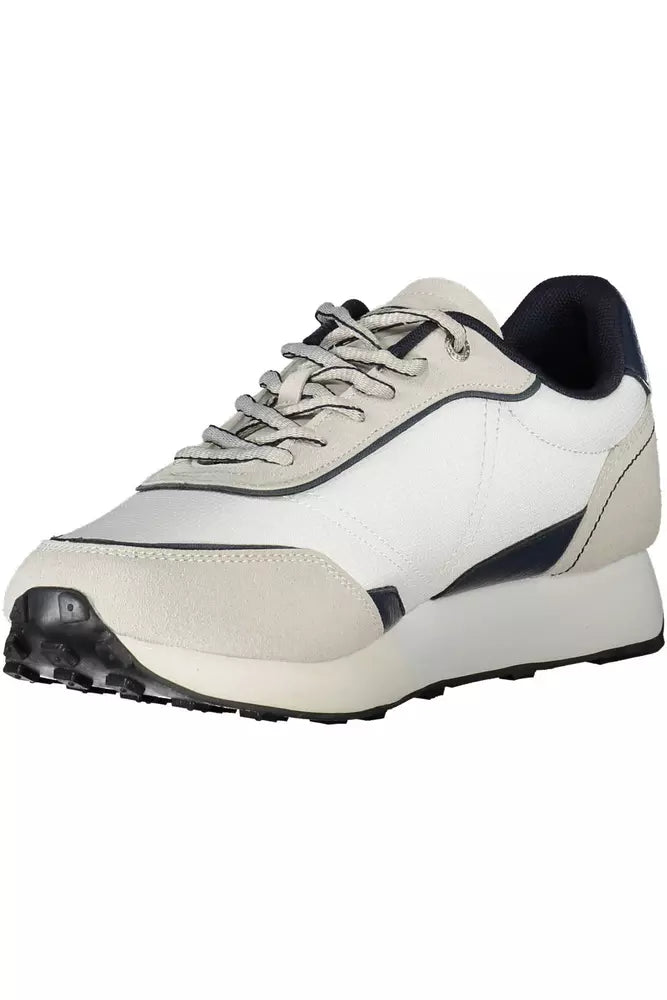 Witte polyester sneaker