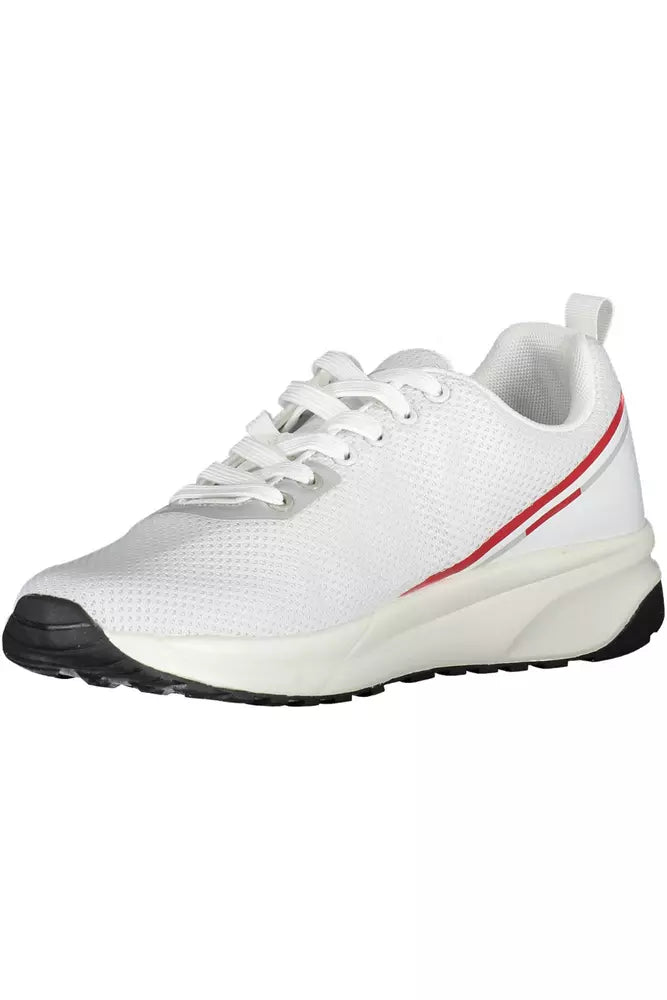 Witte polyester sneaker