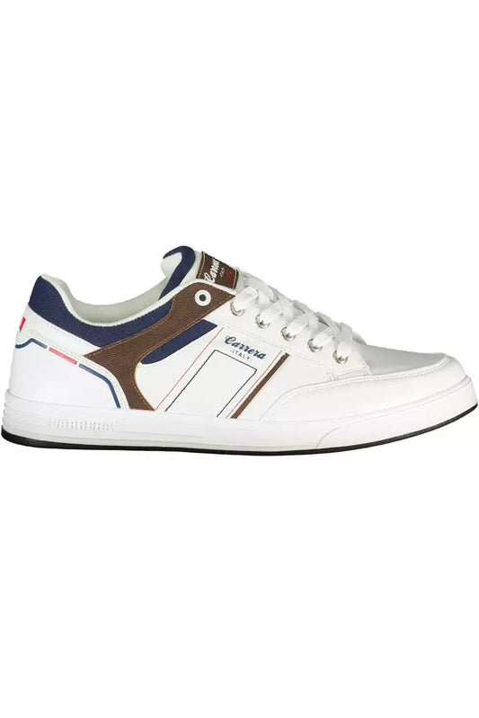 Witte polyester sneaker