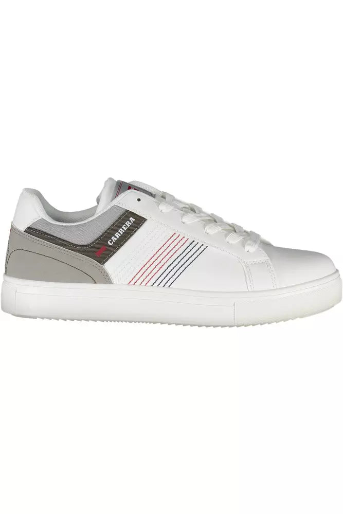 Witte polyester sneaker