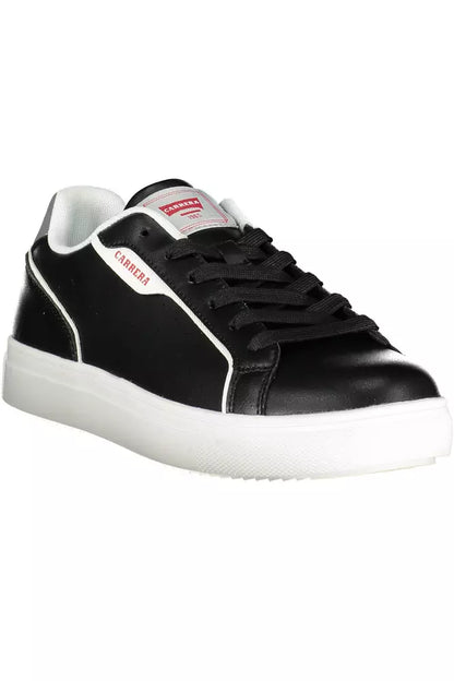 Zwarte polyethyleen sneaker