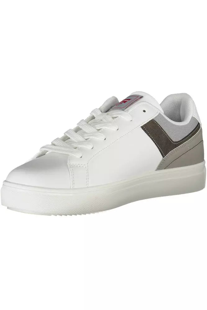 Witte polyester sneaker