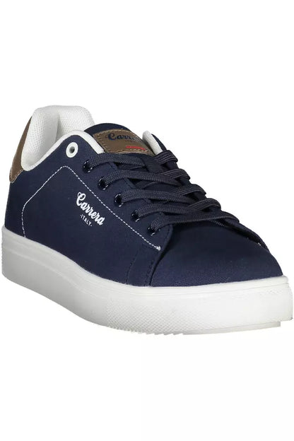 Blauwe polyester sneaker