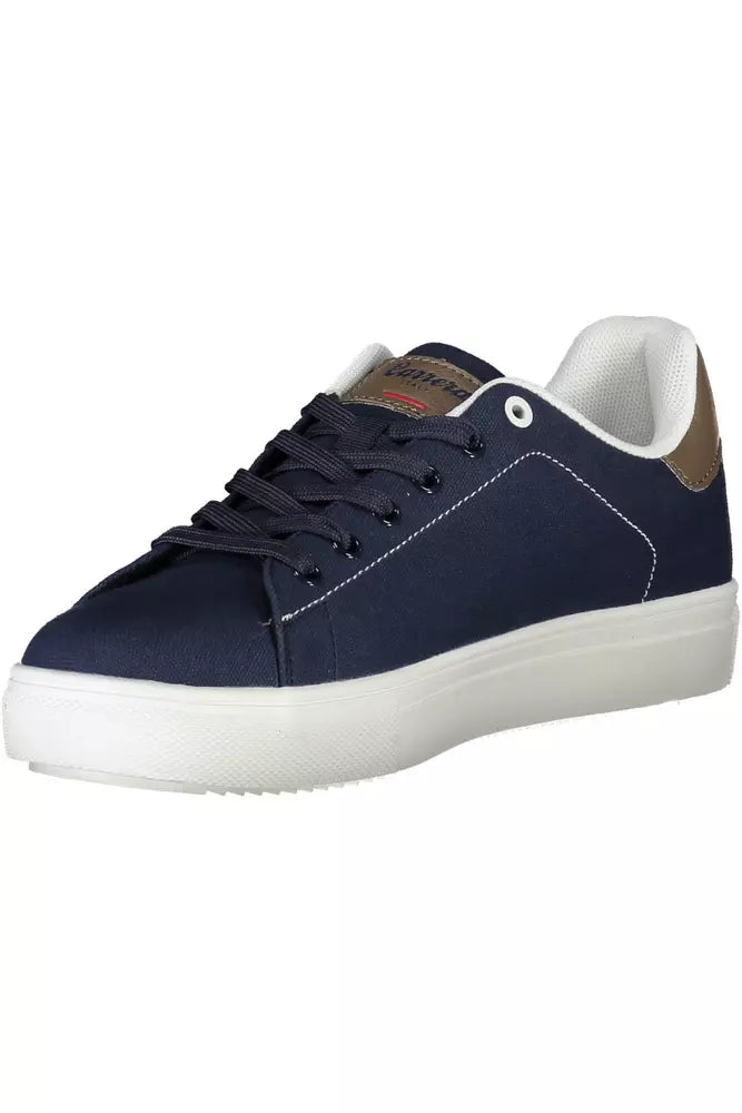 Blauwe polyester sneaker