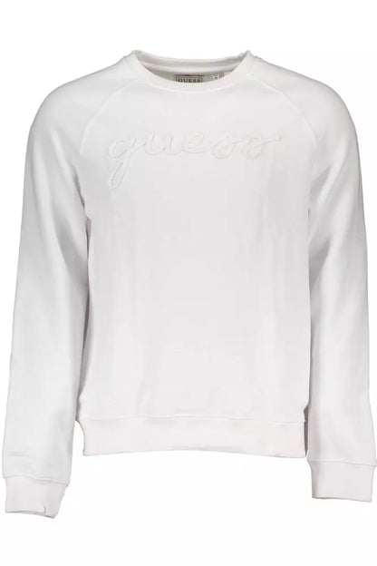 Sudadera de algodón orgánico blanca crujiente