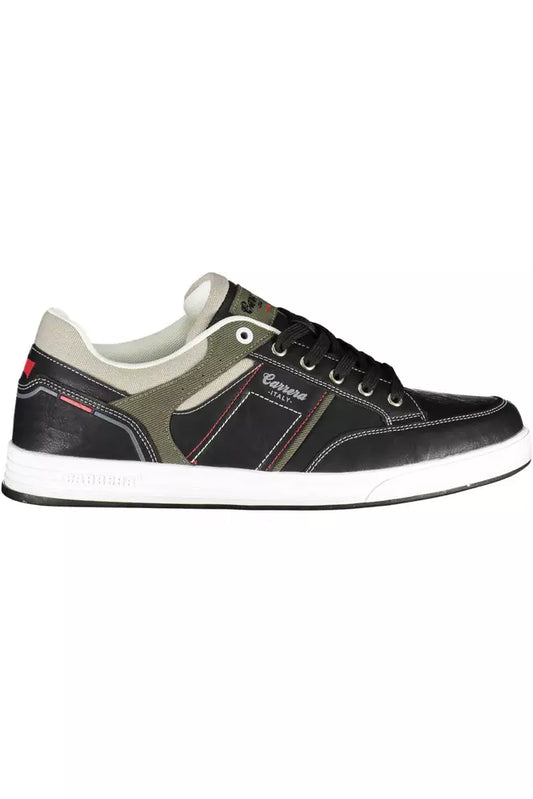 Zwarte polyester sneaker