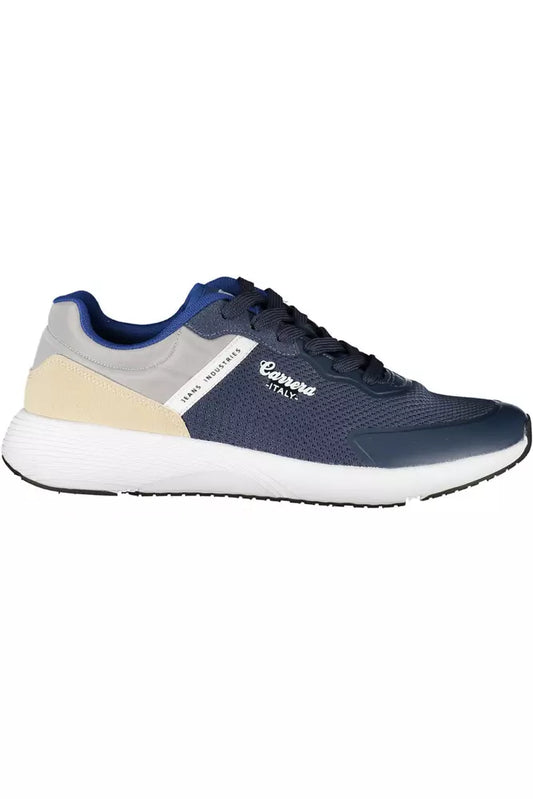 Blauwe polyester sneaker