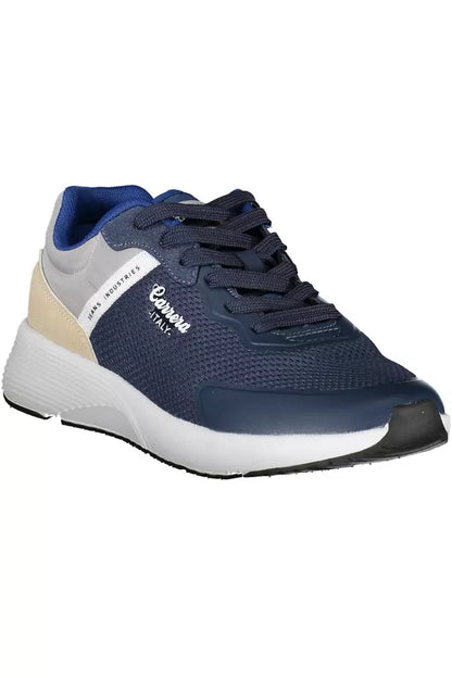 Blauwe polyester sneaker