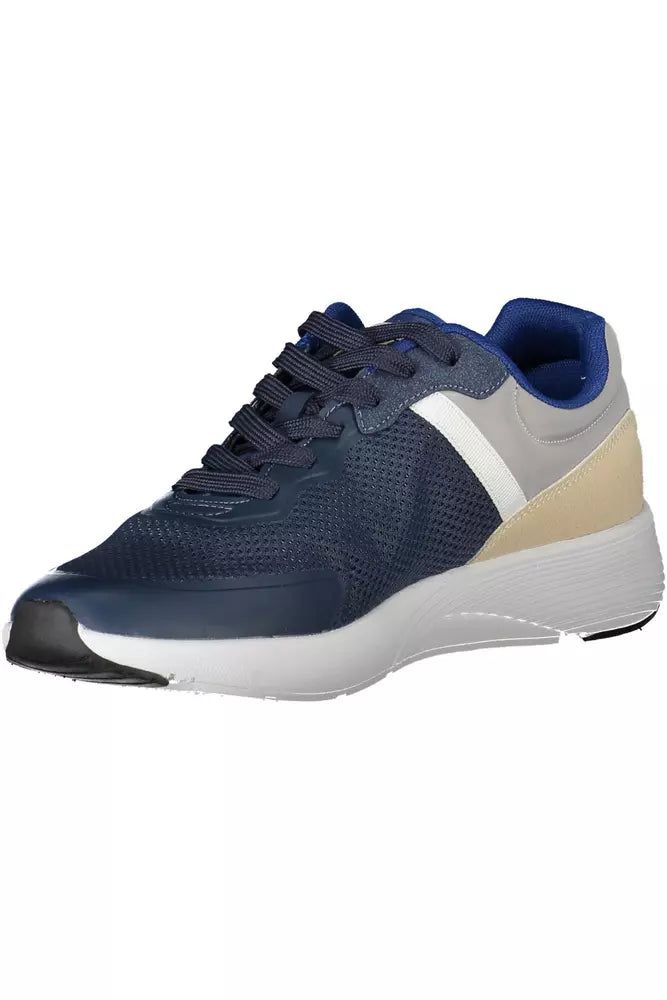 Blauwe polyester sneaker