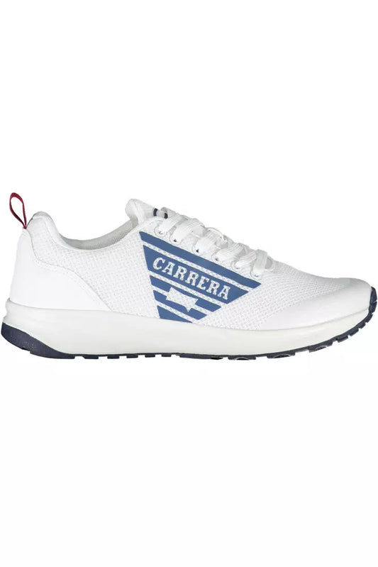 Witte polyester sneaker