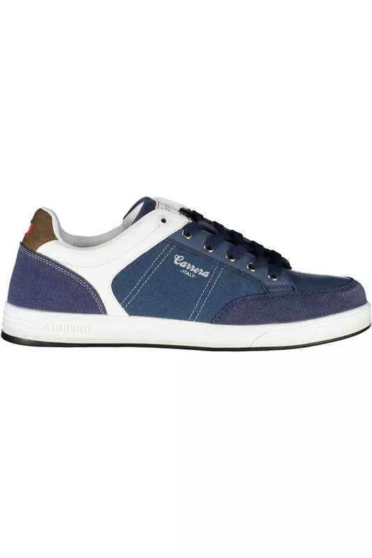 Blauwe polyester sneaker