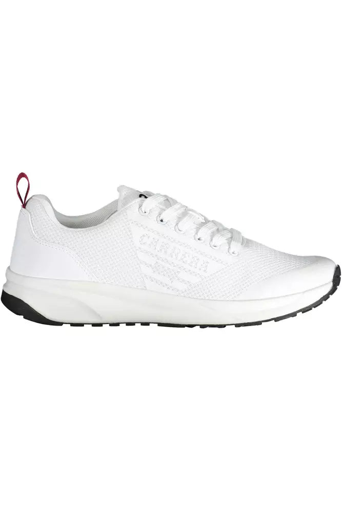 Witte polyester sneaker