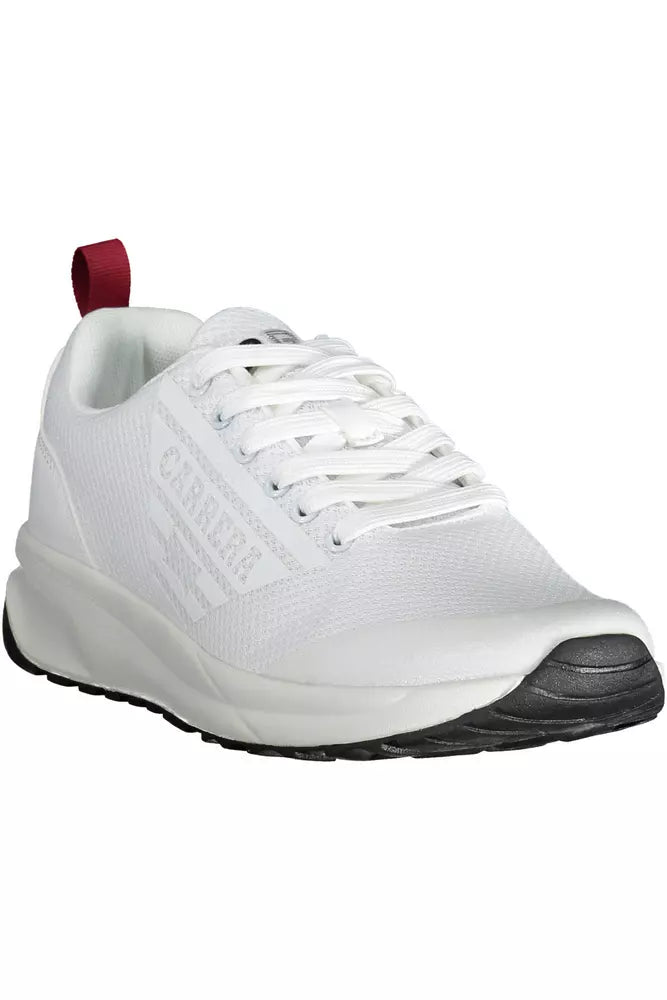 Witte polyester sneaker