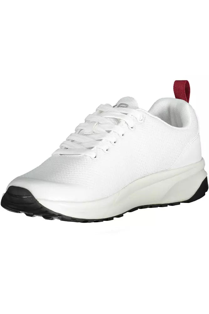 Witte polyester sneaker