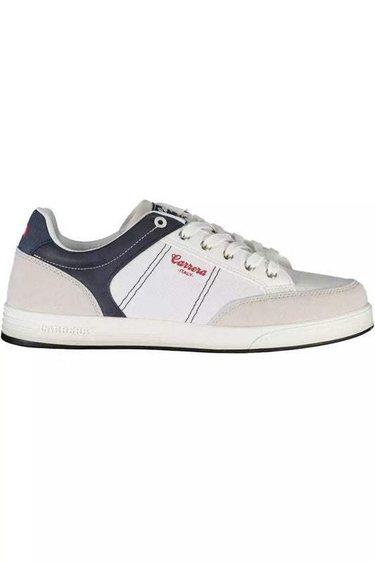 Witte polyester sneaker