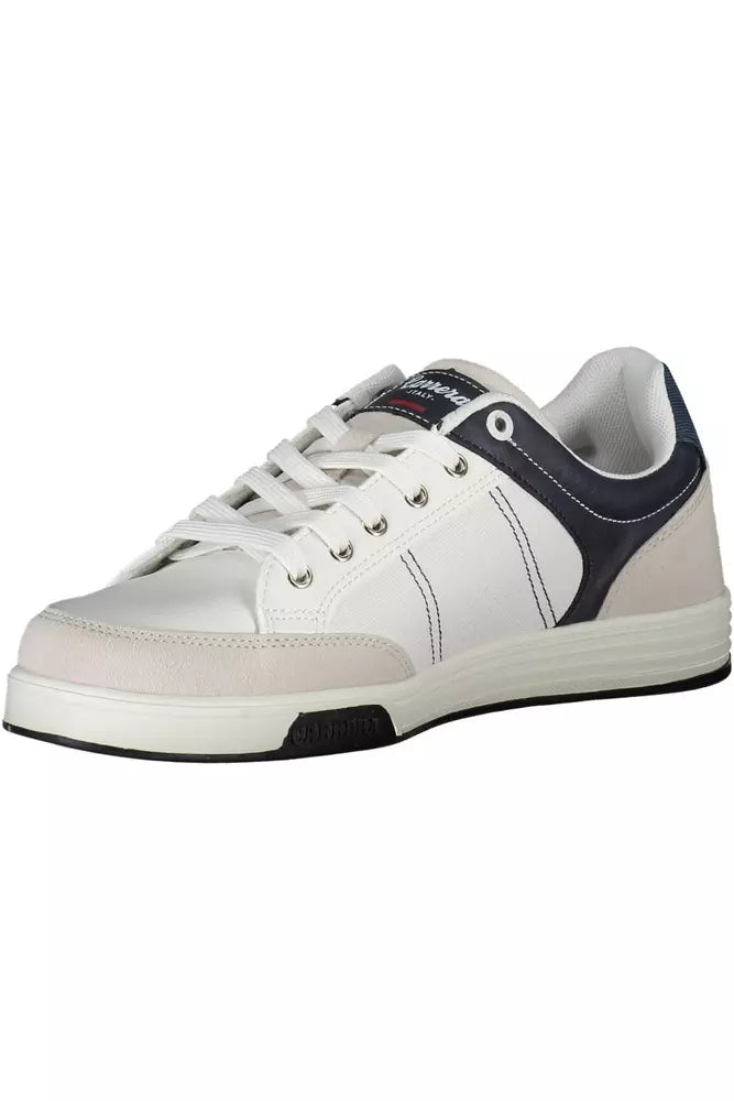 Witte polyester sneaker