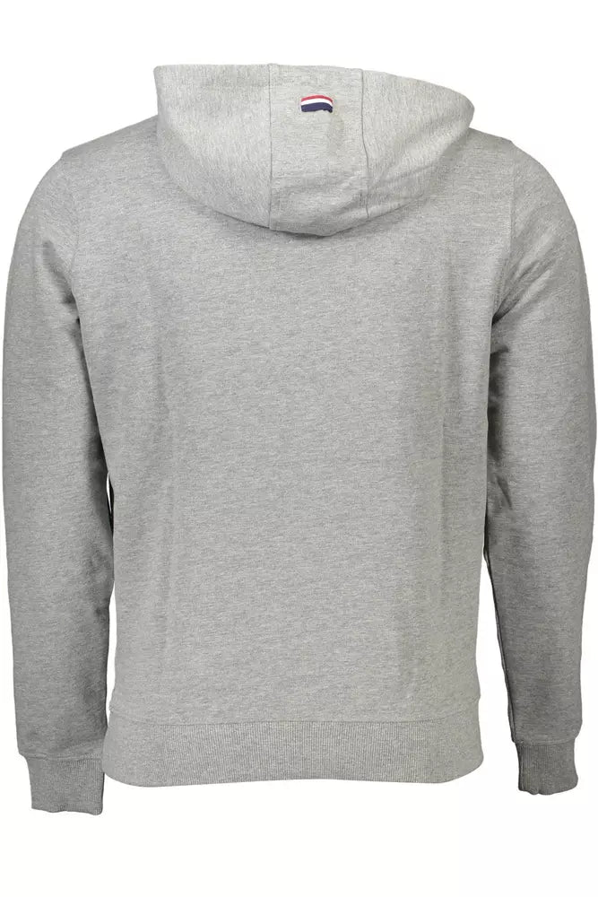 Classic Hooded Gray Cotton Sweatshirt