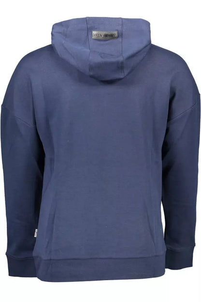 Sudadera Athletic Chic Azul Con Capucha