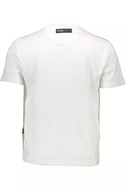 Wit katoenen T-shirt